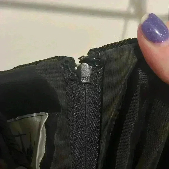 Tadashi Shoji s 10 Vintage 80’s Formal Gown Sequin Dress Black Timeless Classic - Picture 9 of 12